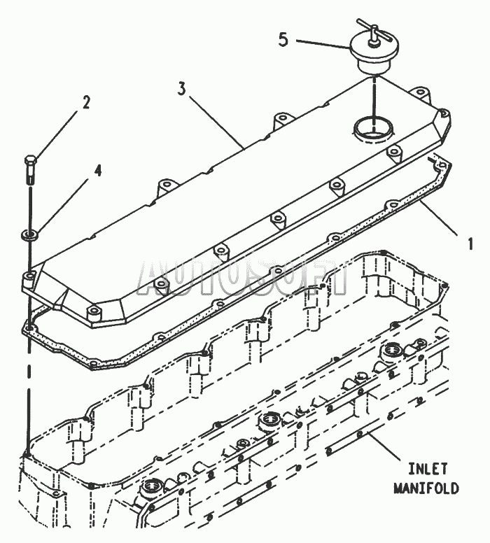 Водяные трубы и термостаты системы охлаждения двигателей с общими головками цилиндров