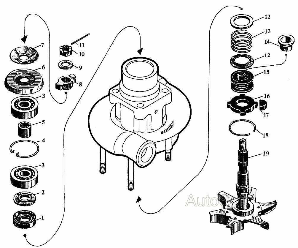 Впускной коллектор двигателя ЯМЗ-236М